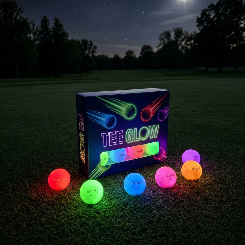 TeeGlow™ LED Golf Balls - 6 Pack