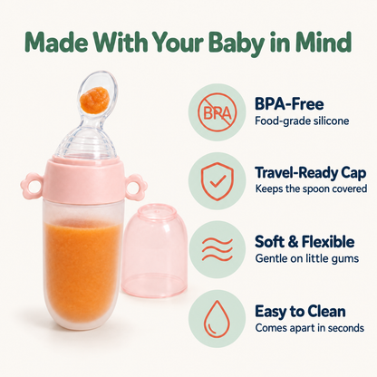Made with your baby in mind: BPA-free, travel-ready cap, soft and flexible, easy to clean