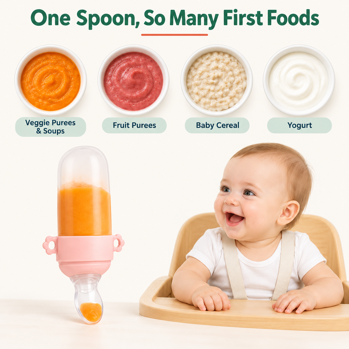 One spoon, so many first foods