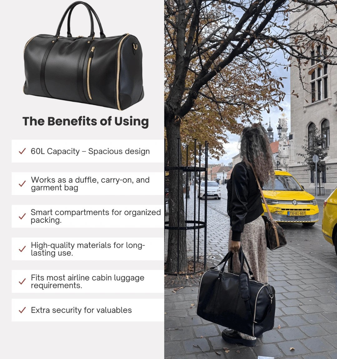 The Mega Bag carry-on garment duffel