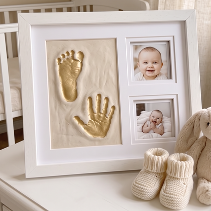 Baby Handprint & Footprint Keepsake Frame