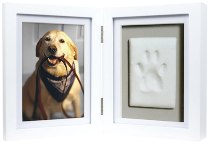 PawPrint Keepsake hinged white frame