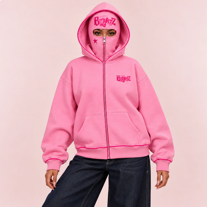 Y2K Balaclava Zip-Up Hoodie