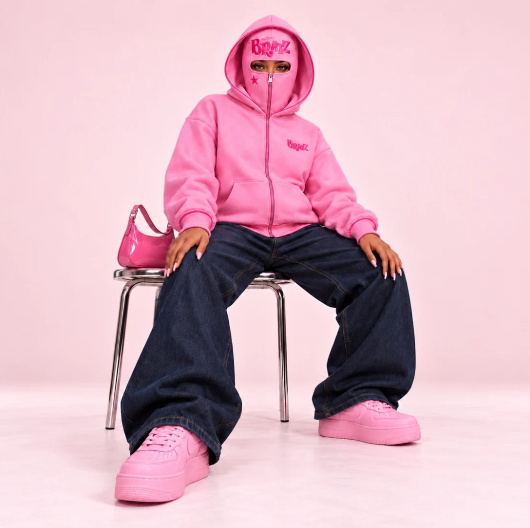 Y2K Balaclava Zip-Up Hoodie