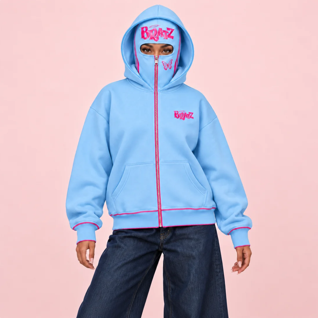 Y2K Balaclava Zip-Up Hoodie