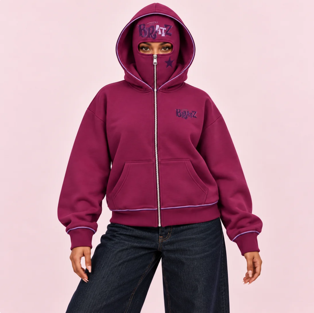Y2K Balaclava Zip-Up Hoodie