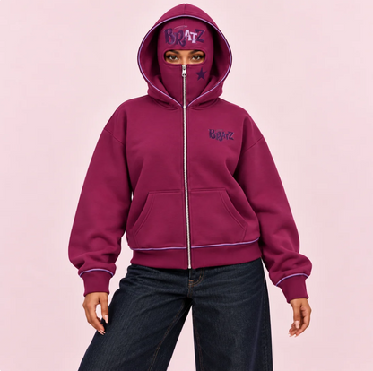 Y2K Balaclava Zip-Up Hoodie