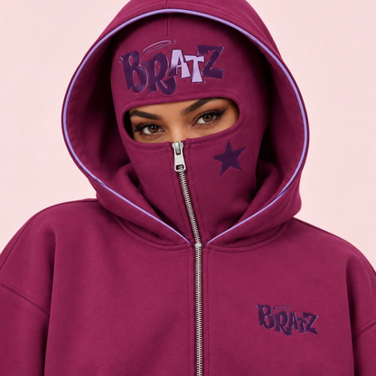 Y2K Balaclava Zip-Up Hoodie