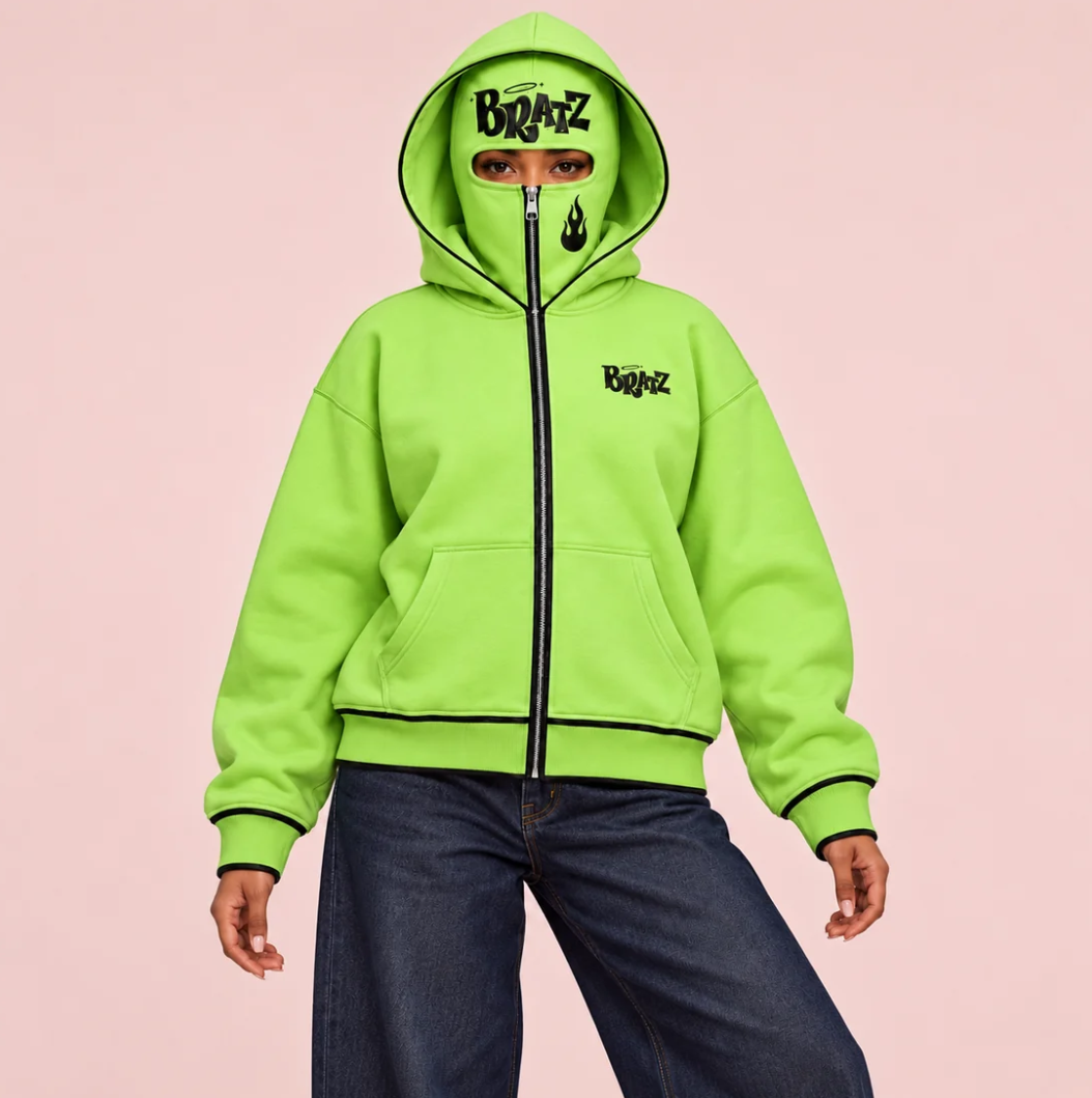 Y2K Balaclava Zip-Up Hoodie