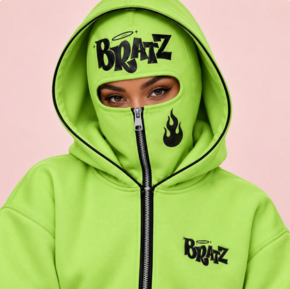 Y2K Balaclava Zip-Up Hoodie