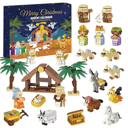 Advent Grace nativity building brick advent calendar with all 24 builds