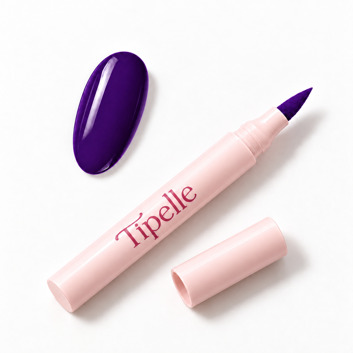 Color Flick Nail Pen with matching shade sample