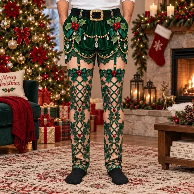 Santa Shorts Christmas Novelty Pants