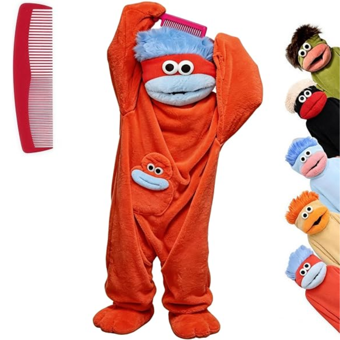 Belly Buddy monster onesie in Orange
