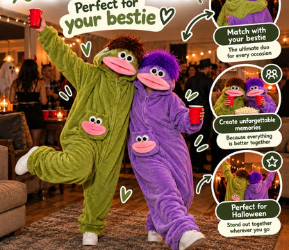 Belly Buddy is perfect for your bestie: matching costumes at a party