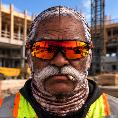 Construction Funny Face Ski Mask 4