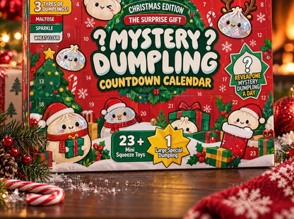 Dumpling Days mystery dumpling squishy advent calendar, Christmas Edition box