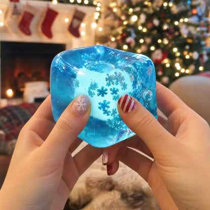 Snowflake gel cube squishy from the advent calendar