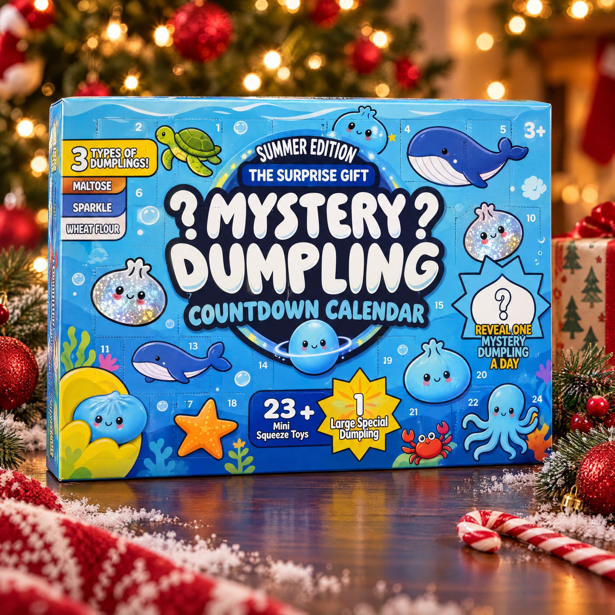 Dumpling Days mystery dumpling squishy advent calendar, Summer Edition box