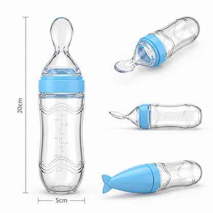 Spoon Sprout squeeze feeder spoon in blue