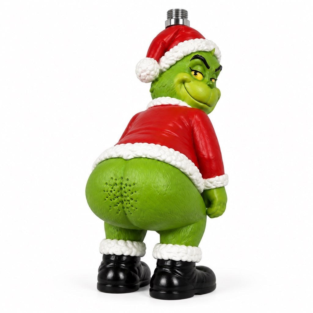 Grump Splash Santa Hat Shower Head front view