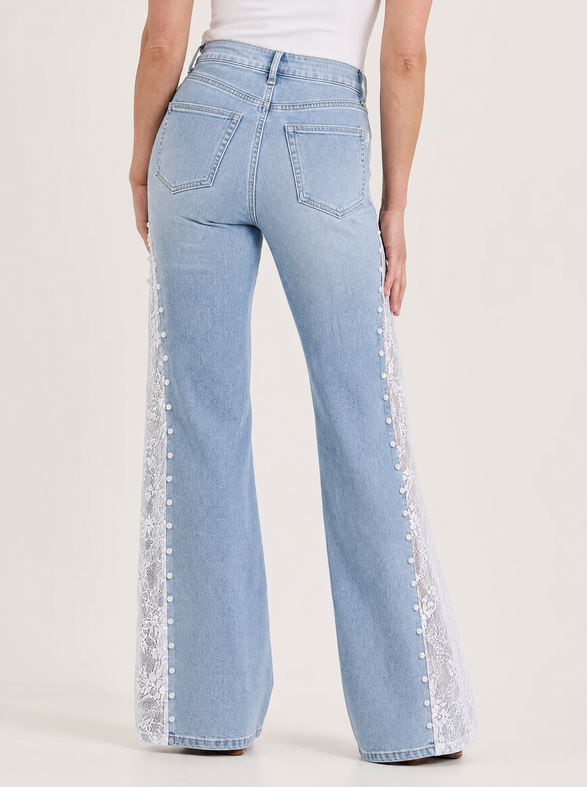 Western Side-Lace Cowgirl Jeans