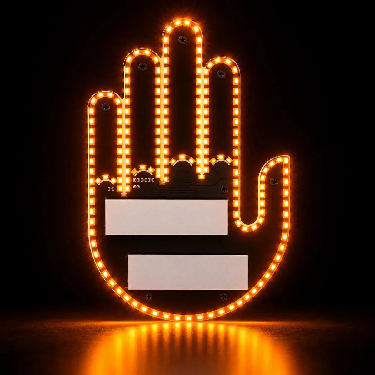 Honk Hand glowing amber LED hand