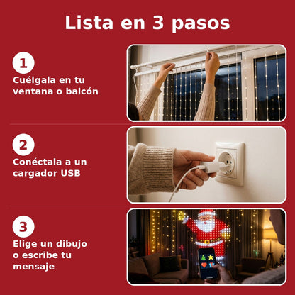 Smart LED Curtain Lights with App Designs