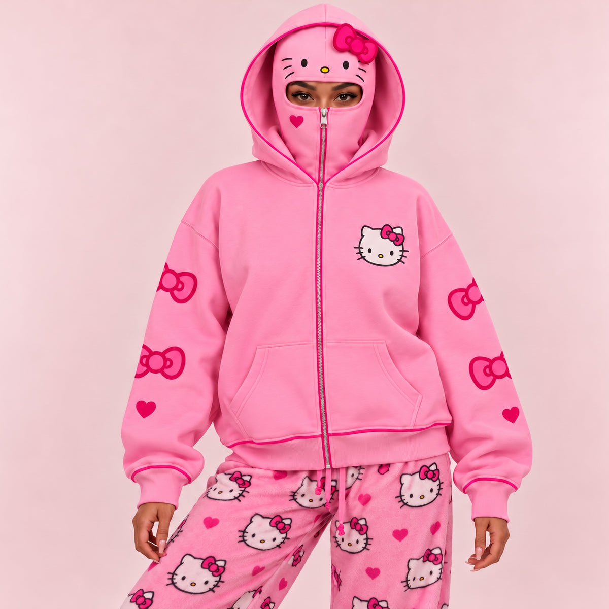 pink-kitty-clava-hoodie gallery 2
