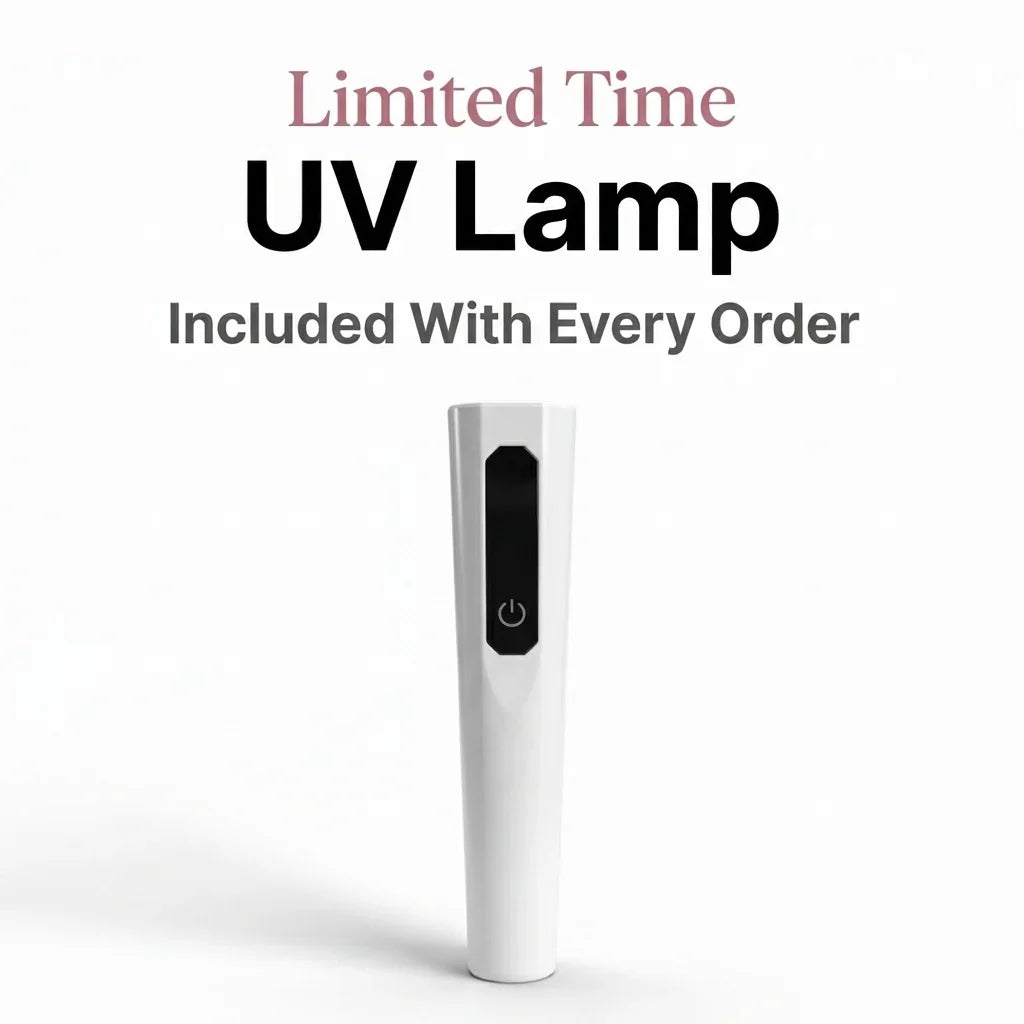 Mini UV lamp included with every Pocket Glam order