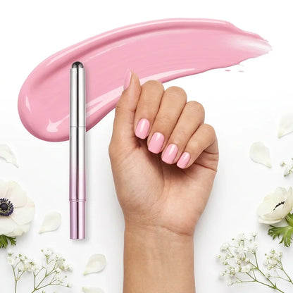 Pocket Glam gel nail pen with glossy pink finish