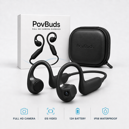POV Buds Pro Cycling Camera Earbuds 1