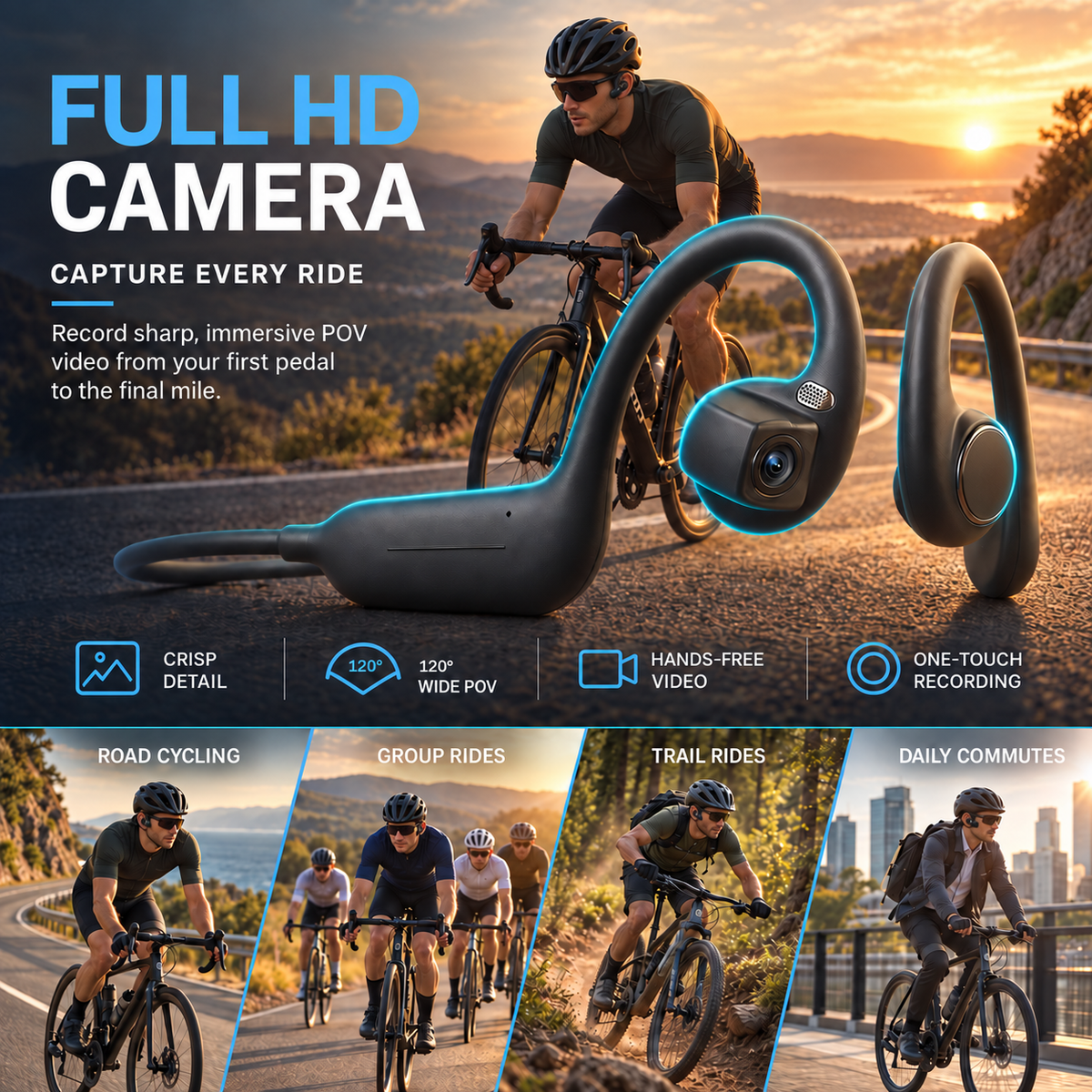 POV Buds Pro Cycling Camera Earbuds 5