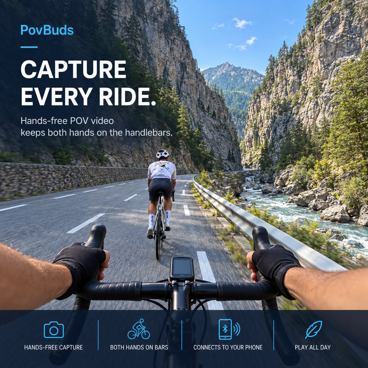 POV Buds Pro Cycling Camera Earbuds 6