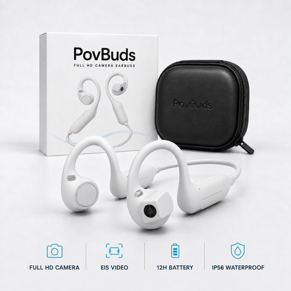 POV Buds Pro Cycling Camera Earbuds 9