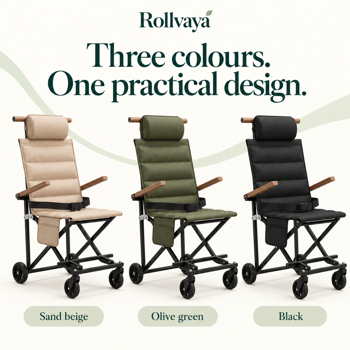 Lightweight Folding Transport Chair